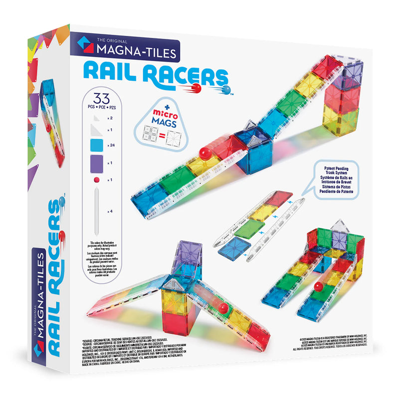 Magna Tiles Rail Racers 33-Piece Set