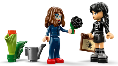 Lego Wednesday Black Dahlia Flower