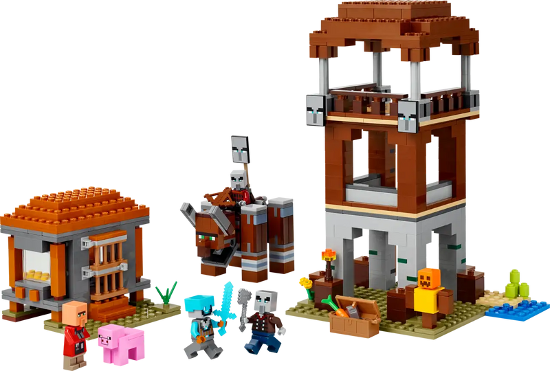 Lego Minecraft The Pillager Outpost and Ravager