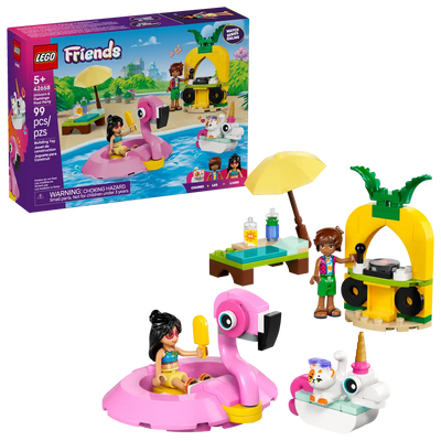 Lego Friends Unicorn & Flamingo Pool Party