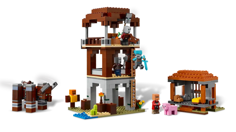 Lego Minecraft The Pillager Outpost and Ravager