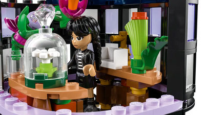 Lego Wednesday Black Dahlia Flower