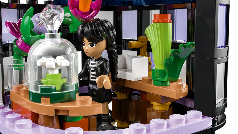 Lego Wednesday Black Dahlia Flower