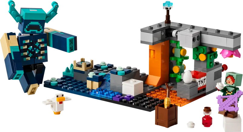 Lego Minecraft The Warden Encounter