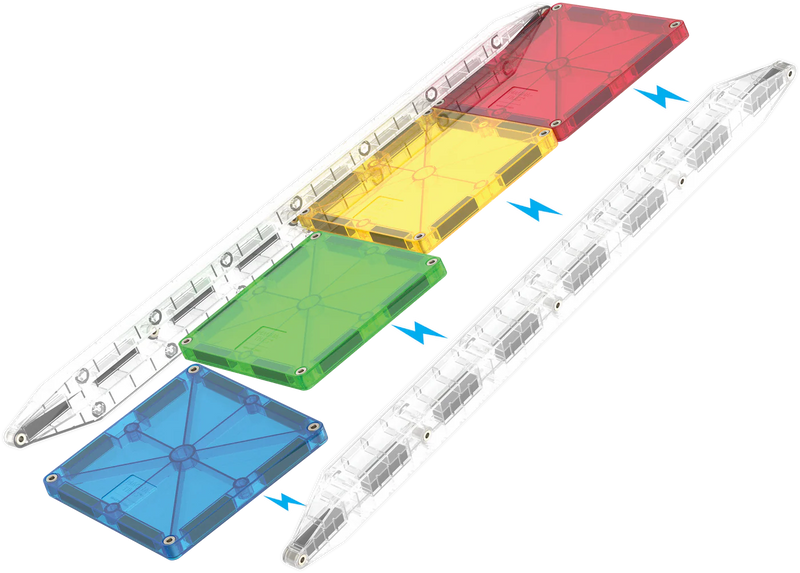 Magna Tiles Rail Racers Deluxe 90-Piece Set
