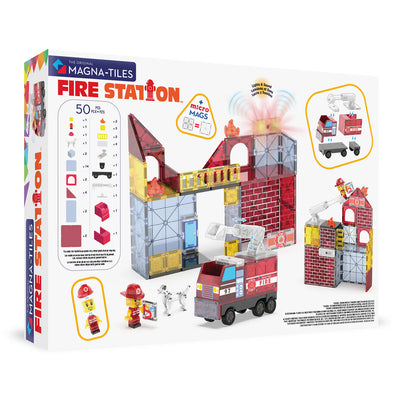 Magna Tiles Fire Station 50-Piece Set