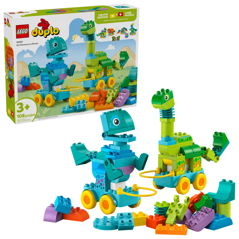 Lego Duplo 3in1 Dinosaurs on Wheels