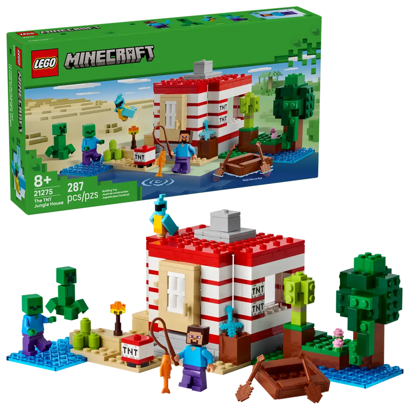 Lego Minecraft The TNT Jungle House