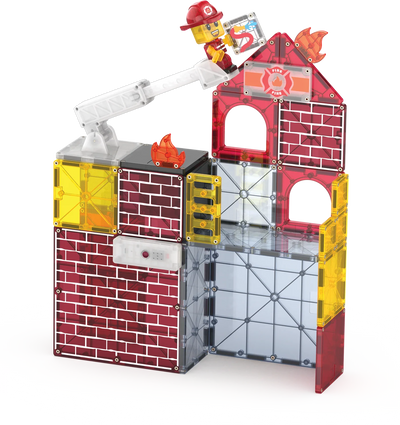 Magna Tiles Fire Station 50-Piece Set