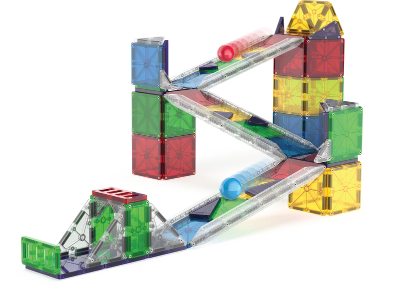 Magna Tiles Rail Racers Deluxe 90-Piece Set