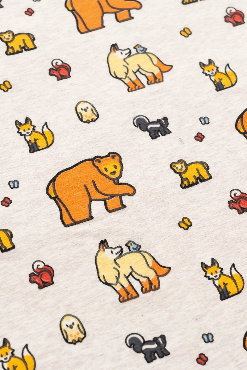 Organic Burp Cloth - Forest Friends