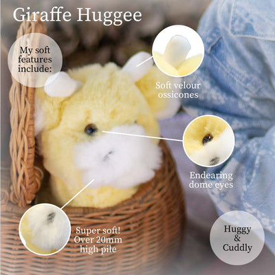World's Softest Plush - Huggee - Yellow Giraffe, 9 inches