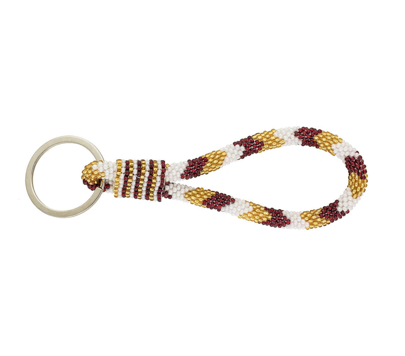 The Original Roll-On® Keychain Game Day - Burgundy and Gold