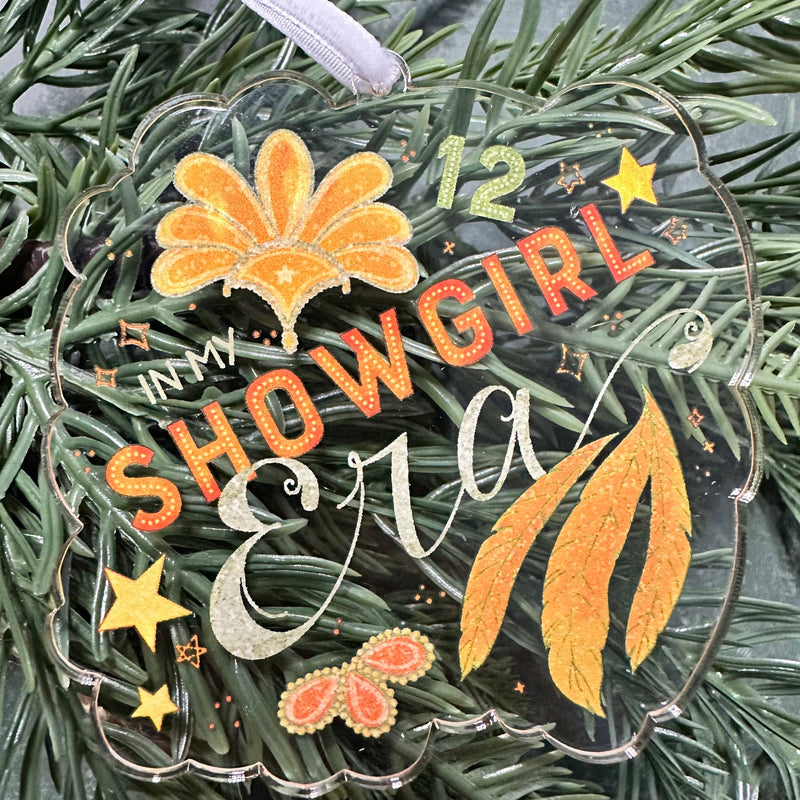 In my Showgirl Era Christmas Ornament