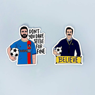 Ted Lasso Roy Kent Don't Settle For Fine Sticker