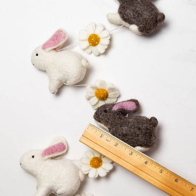 Felt Bunny Garland - Easter Decor