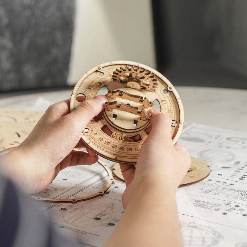 DIY Wooden Puzzle: Luminous Globe