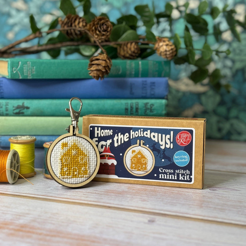 Gingerbread House Mini Matchbox Christmas Cross Stitch Kit