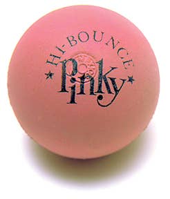 Classic 2.5" Pinky Ball, Latex Rubber High Bounce Ball