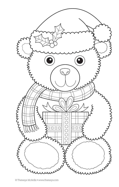 Color Christmas Coloring Book - Stocking Stuffer Size!