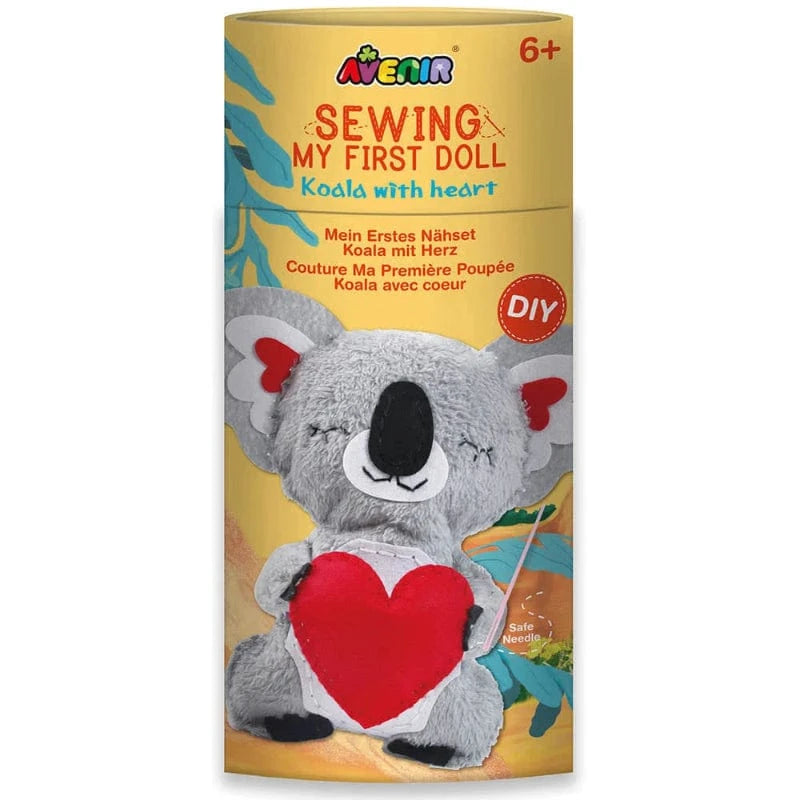 My First Sewing Doll -Koala with Heart