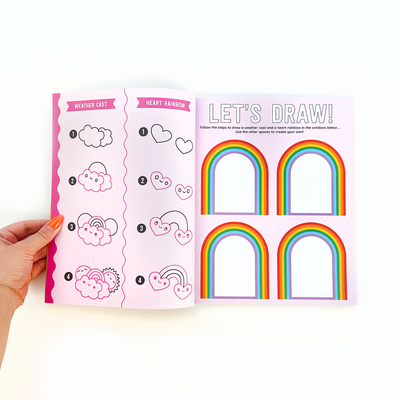 Draw-Along Rainbow Sticker Book