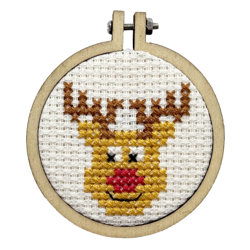Rudolph Mini Matchbox Christmas Cross Stitch Kit