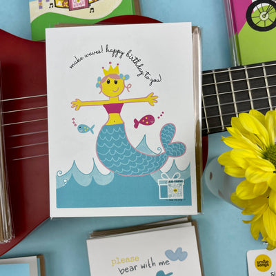 Mermaid Birthday Card - Eco-Friendly Musical Greeting Card