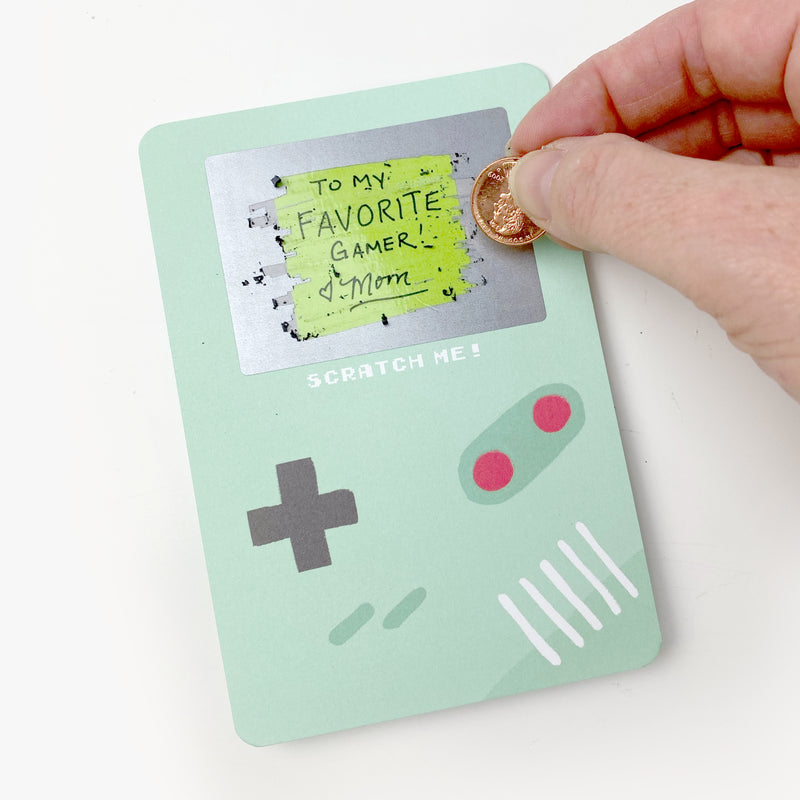 Scratch-Off Valentine Cards - Gamer