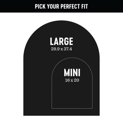 Black Mini Arch Magnetic Wall Decal