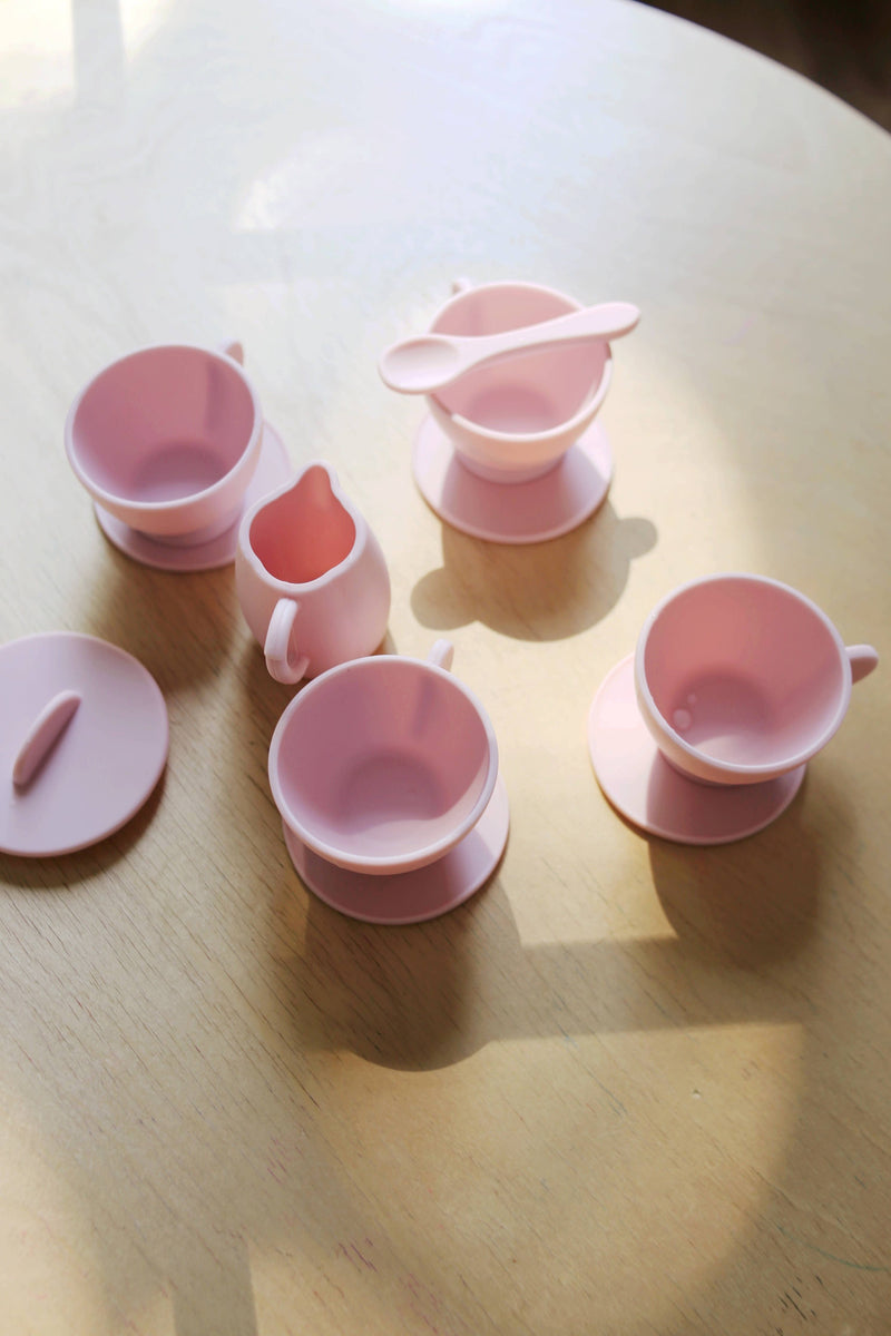 Primrose Pink Silicone Tea Play Set