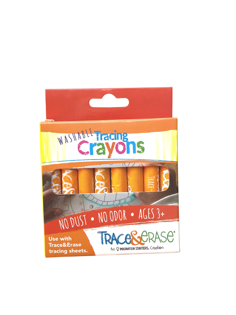 Trace & Erase Chalk Tracing Crayons- 8 pack