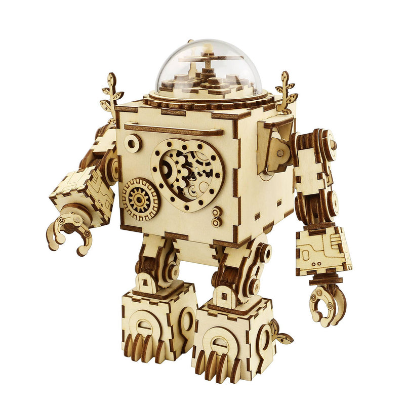 DIY 3D Wooden Puzzle Steam Punk Music Box: Orpheus