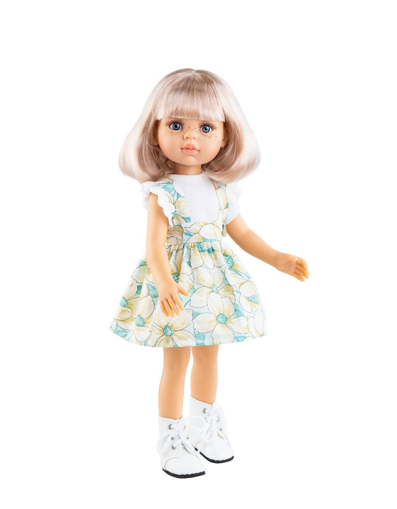 Las Amigas doll - Rosy with flowers dress - Paola Reina