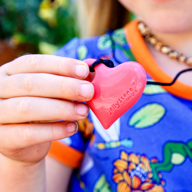 Heart Pendant: Watermelon Pink