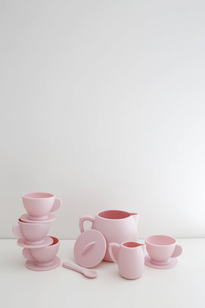 Primrose Pink Silicone Tea Play Set