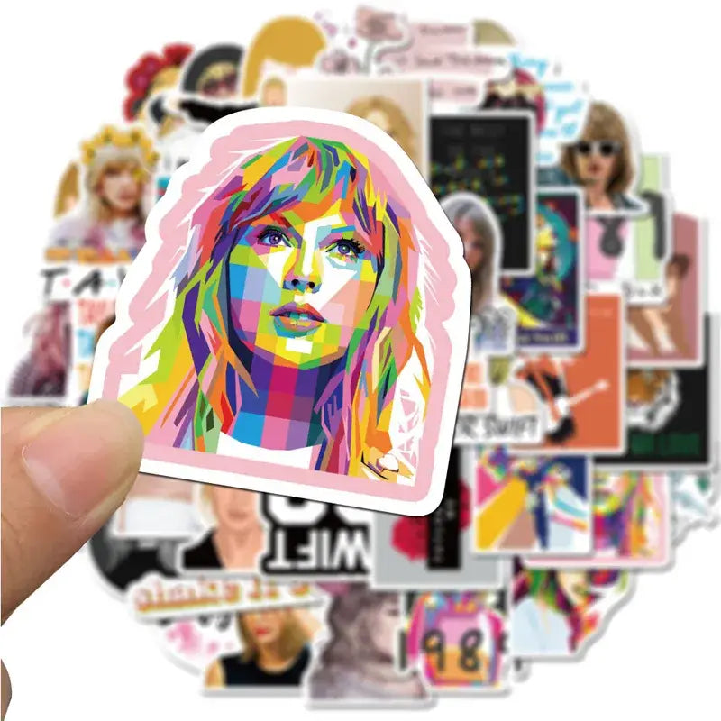 Taylor Swift Assortment of Waterproof Stickers, Decals.