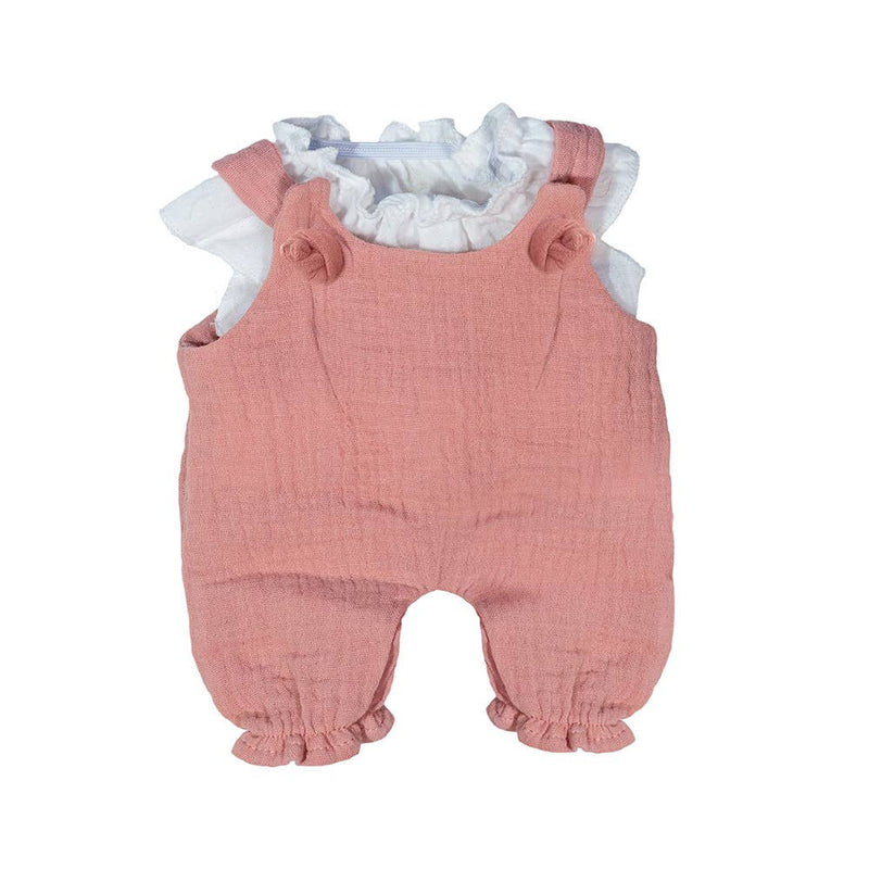 Miniland warm weather overall and blouse for dolls 12 5/8"