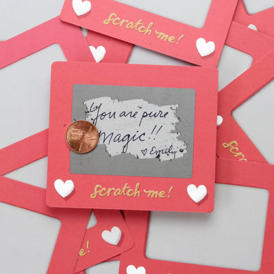 Scratch-Off Valentine Cards - Scratch-A-Sketch