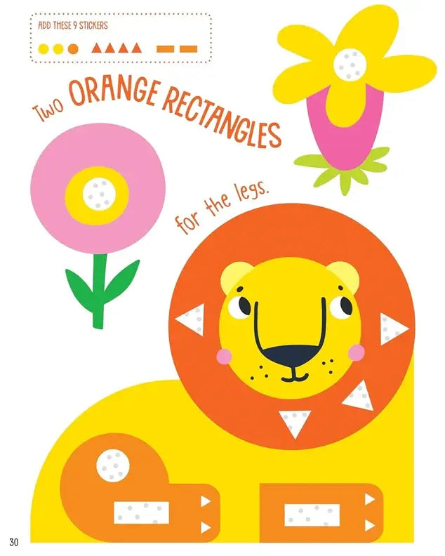 Activity Book - Sticker Fun: Learn About Shapes and Colors