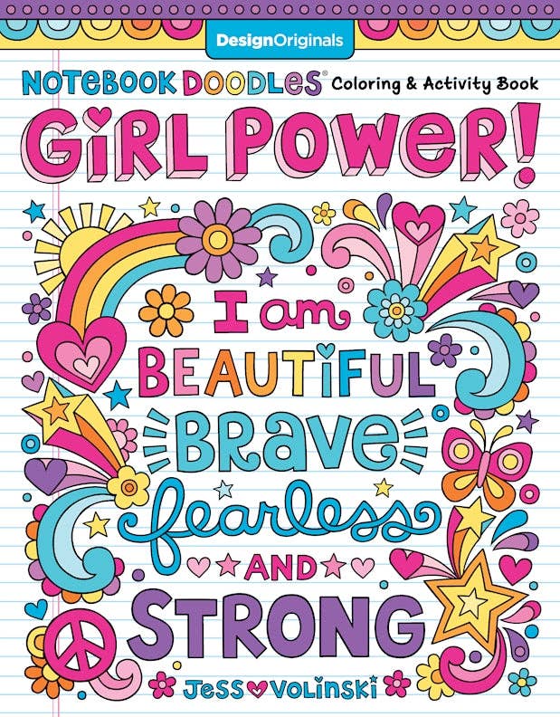 Notebook Doodles Girl Power! - Coloring Book for Tweens
