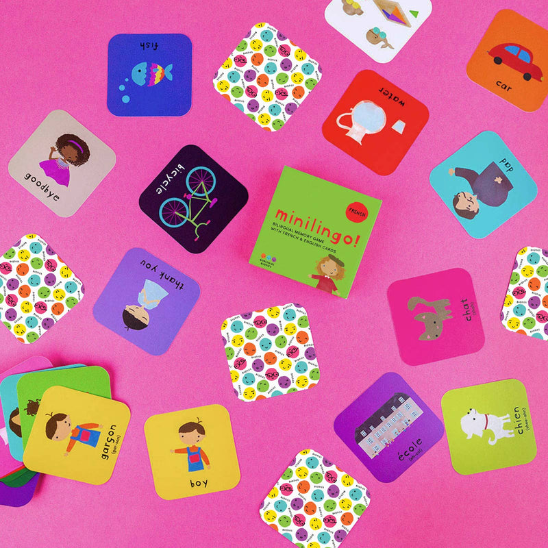 Minilingo Bilingual French/English Flashcards for Kids