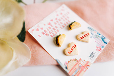 Romantic Walks to the Taco Truck Tacos Stud Earrings