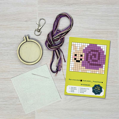 'Let's Shellebrate!' Mini Matchbox Cross Stitch Kit