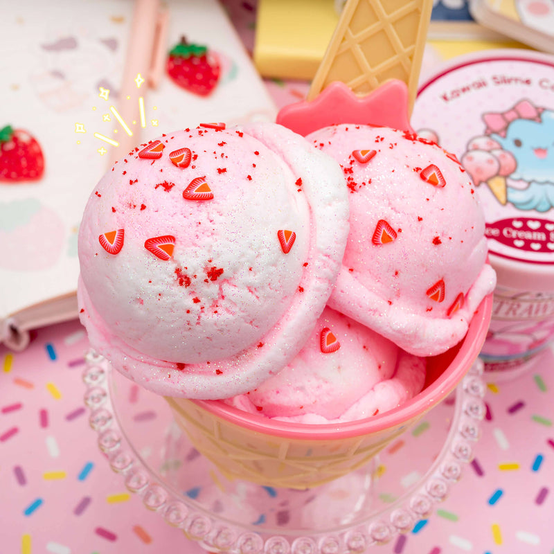 Strawberry Scented Ice Cream Pint Slime