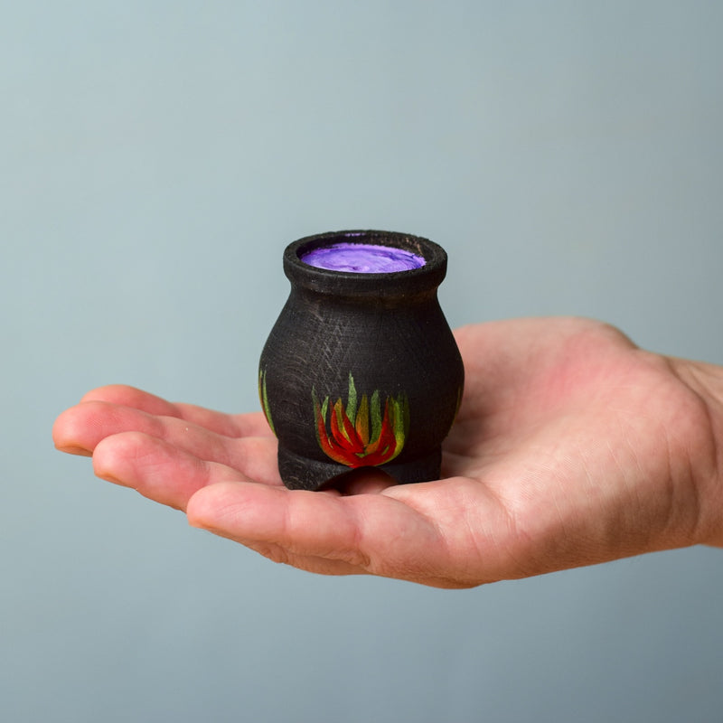 Brewing Witch and Cauldron Set