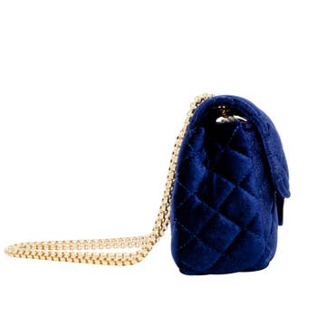 Large Classic Velvet Quilted Bag