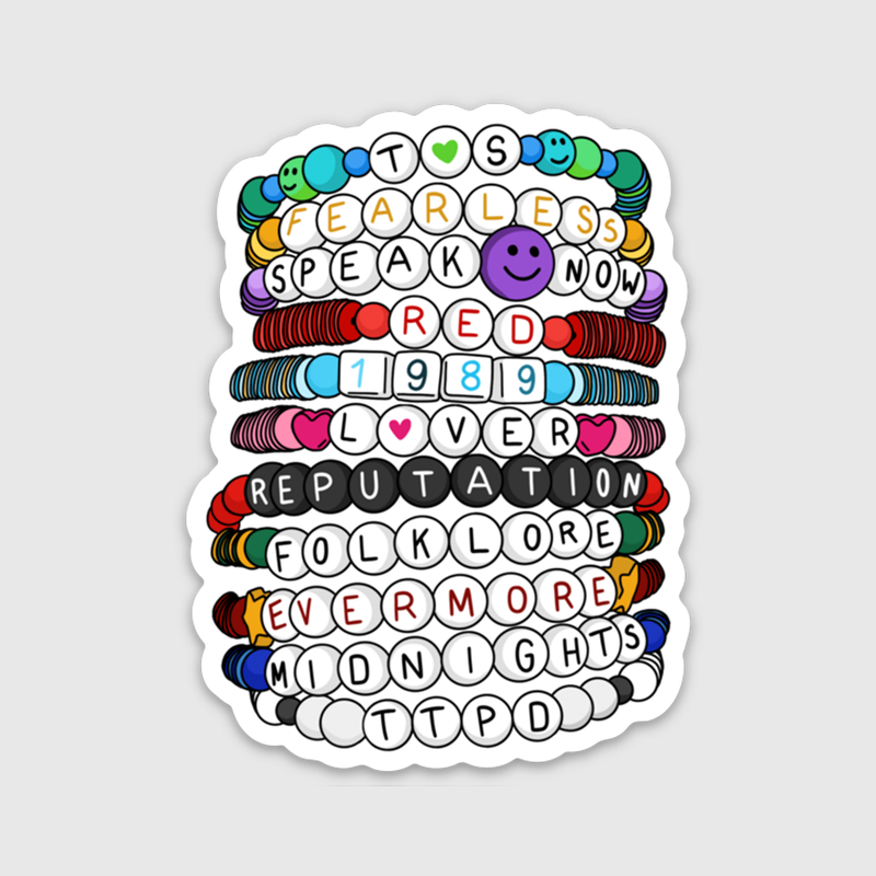 Eras Friendship Bracelets Sticker (Updated W/ New Era!)