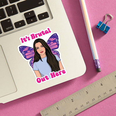 Olivia Rodrigo It's Brutal Out Here Die Cut Sticker