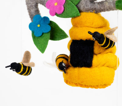 Mobile - Bee Hive and Honey Bee